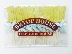 Betop House It&#039;s a Boy Glitter Gold and Blue Ribbon Bow-knot 1st Birthday Anniversary Event Party Cake Cupcake... N2