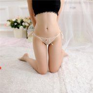 Underswear Laimeng, Women Sexy Lace Briefs Panties Thongs G-string Lingerie Underwear (Black) N35