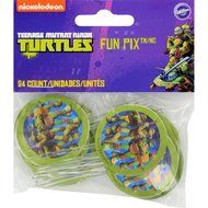 Wilton 2113-7744 24 Count Teenage Mutant Ninja Turtles Fun Pix Cupcake Decor N2