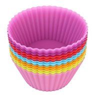 Fans 12pcs Soft Silicone Baking Cups Cupcake Bakeware Liners Case Molds for Muffin Chocolate Cake N2