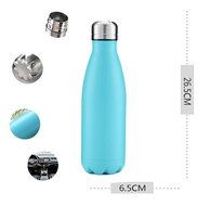 Super Modern Vacuum Insulated 17oz Wave Bottle - Double Walled Stainless Steel Water Thermos - Cola Style Hydro... N6