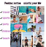 Super Modern Vacuum Insulated 17oz Wave Bottle - Double Walled Stainless Steel Water Thermos - Cola Style Hydro... N8