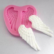 C-Pioneer Lovely Silicone Fairy Wings Baker Sugar Embossing Craft Mould Maker Pastry Tool N4