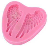 C-Pioneer Lovely Silicone Fairy Wings Baker Sugar Embossing Craft Mould Maker Pastry Tool N5