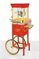 Nostalgia CCP510 53-Inch Tall Vintage Collection 6-Ounce Kettle Popcorn Cart N2