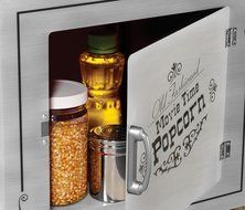 Nostalgia CCP510 53-Inch Tall Vintage Collection 6-Ounce Kettle Popcorn Cart N3
