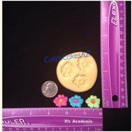 Set of 3 WoNkY Flower Fondant Mold Chocolate Candy Gumpaste Isomalt Soap Resin Clay