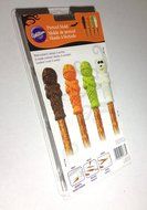 Wilton Pretzel Mold Mummy Design Halloween 6 Cavities N2
