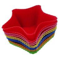 Sher Pentagle Star Shape Cupcake Moulds Mousse Cups, 12 Pieces per Set