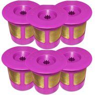 6-Pack Reusable Gold Plated Mesh Coffee Filters For Keurig 2.0 and 1.0 Brewers Fits K200/K250, K300/K350, K400...