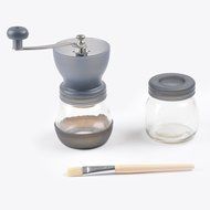 LAGUTE Handheld and Portable Manual Coffee Mill Grinder with Ceramic Burr (Black) N4