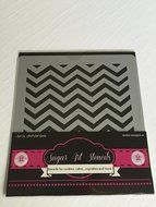 Chevron Cookie stencil - cupcake designs for air brush - Royal icing