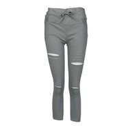 PHOTNO Women Skinny Ripped Pants High Waist Stretch Slim Pencil Trousers N31