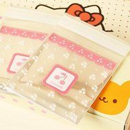 ONOR-Tech 100 PCS Lovely Cute Bowknot OPP Self Adhesive Cookie Bakery Candy Biscuit Roasting Treat Gift DIY Plastic... N14