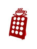 Marketing Holders - Red 12 K Cup Dispenser Coffee Keurig &amp; tree pod holder Acrylic