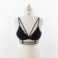 PHOTNO Women Lace Floral Bralette Bralet Bra Bustier Crop Top Cami Unpadded Tank N37