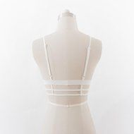 PHOTNO Women Lace Floral Bralette Bralet Bra Bustier Crop Top Cami Unpadded Tank N38