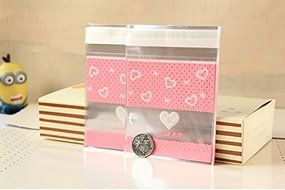 ONOR-Tech 100 PCS Lovely Cute Bowknot OPP Self Adhesive Cookie Bakery Candy Biscuit Roasting Treat Gift DIY Plastic... N20
