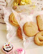ONOR-Tech 100 PCS Lovely Cute Bowknot OPP Self Adhesive Cookie Bakery Candy Biscuit Roasting Treat Gift DIY Plastic... N22