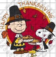 Peanuts Snoopy Happy Thanksgiving Licensed Edible Cake Topper #37091 N2