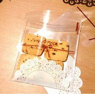 ONOR-Tech 100 PCS Lovely Cute Bowknot OPP Self Adhesive Cookie Bakery Candy Biscuit Roasting Treat Gift DIY Plastic... N27