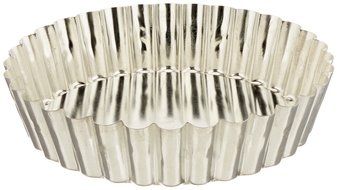 Matfer Bourgeat 340683 Deep Fluted Tart Mold with Removable Bottom