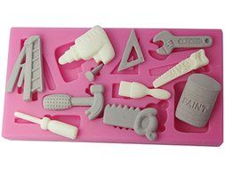 FOUR-C Gum Paste Decorating Mold Cake Decorating Tools Color Pink