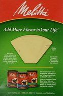 Melitta Cone Coffee Filters, Natural Brown, No. 4, 40-Count Filters N2
