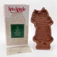 Longaberger Pottery Cookie Mold: 1990 Father Christmas N3
