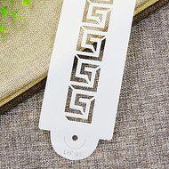 Y&amp;XL&amp;H Greek Key Cake Stencil, Cake Side Stencil, Stencil for Cake Decorating, Wall Decorating Stencil N2