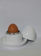 Kitchen Microwave Egg Boiler Portable PP Plastic Egg Cooker 1 Eggs Poached Egg Cooker Cooking Tools