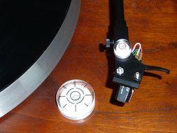 Turntable Platter and Tonearm VTA Azimuth Headshell Bubble Level Combo Kit