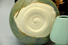 Japanese Mino Yaki ware Matcha Bowl And Tea Ceremony Set Green Tea 11.5 / 11.5 / 8cm (4.5 / 4.5 / 3.1inch)[7385] N6