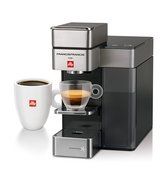 Francis Francis for Illy 60072 Y5 Duo Espresso &amp; Coffee Machine, Silver/Black N3