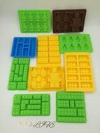 10pc Candy Molds For Lego Lovers, Chocolate Molds, Ice Cube Molds, Silicone Baking Molds, PREMIUM Silicone Molds...