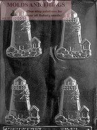 LIGHTHOUSE Chocolate Candy Mold With &copy; Candy Making Instruction -set of 2