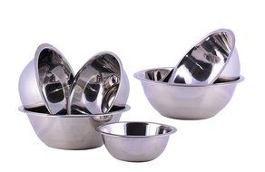 Cuissentials Mixing Bowls Stainless Steel Set of 6 Pieces Kitchen High Quality, Fine Dining, Prep Bowls, Size...