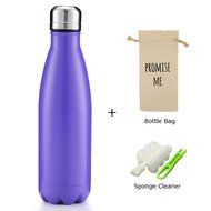 Super Modern Vacuum Insulated 17oz Wave Bottle - Double Walled Stainless Steel Water Thermos - Cola Style Hydro... N16
