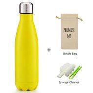Super Modern Vacuum Insulated 17oz Wave Bottle - Double Walled Stainless Steel Water Thermos - Cola Style Hydro... N20