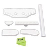 Ckeyin &reg; 6pcs Plastic Baby High Cut Sneaker Shoe Fondant Cake Mold Tools for DIY Birthday Cake Sugar Craft Decorating N5