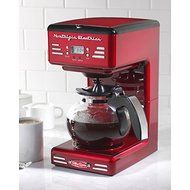 Drip Type 12-Cup Retro Series '50's Style Programmable Coffee Maker, Red N2