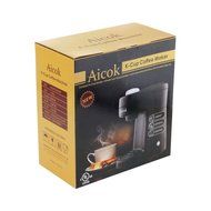 Aicok Travel Size K Cup Coffeemaker Single Serve Brewing System Coffee Machine, Black N4