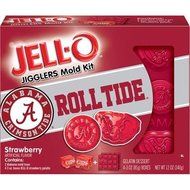 JELLO Jigglers University of Alabama Strawberry Mold Kit, 6 Pc (Pack of 4)