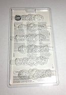 Wilton Pretzel Mold Mummy Design Halloween 6 Cavities N3