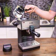 Mr. Coffee 4-Cup Steam Espresso System with Milk Frother, ECM160 N7