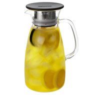 FORLIFE Mist Glass Ice Tea Jug , 34-Ounce, Turquoise N12
