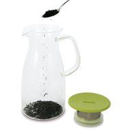 FORLIFE Mist Glass Ice Tea Jug , 34-Ounce, Turquoise N13