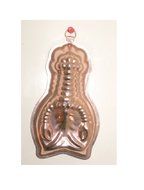 Small Copper Lobster Shaped Jello Mold Pan 6"