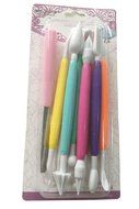 Rokou Muticolor DIY Cake Decorating Sugarcraft Modelling Paste Flower Bakeware Tool Kit (Muticolor) N5
