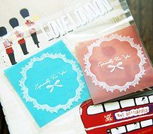 ONOR-Tech 100 PCS Lovely Cute Bowknot OPP Self Adhesive Cookie Bakery Candy Biscuit Roasting Treat Gift DIY Plastic... N37